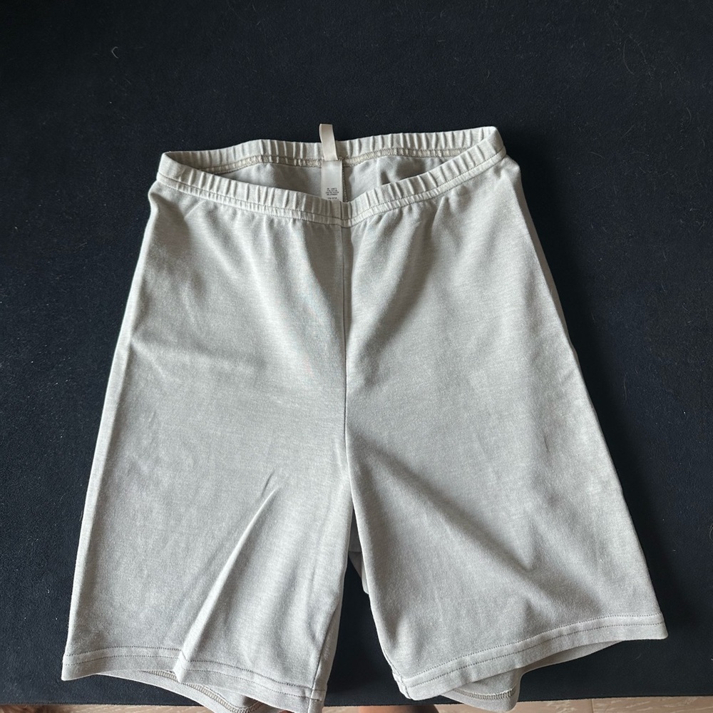SKIMS Cream Bike Shorts